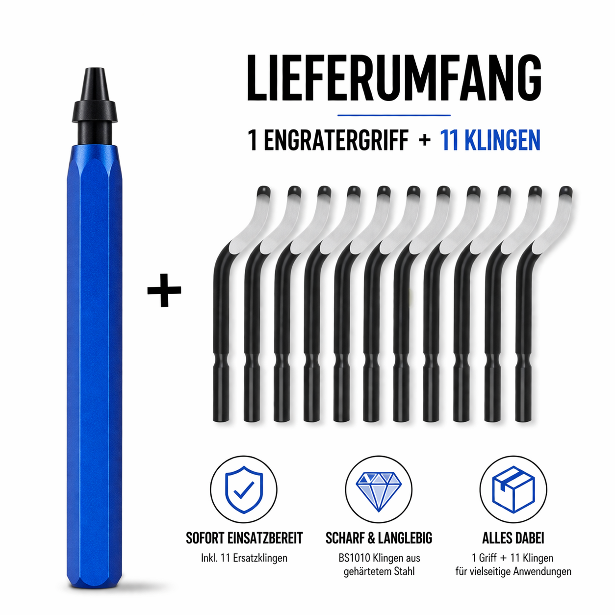 Entgratungswerkzeug Blau