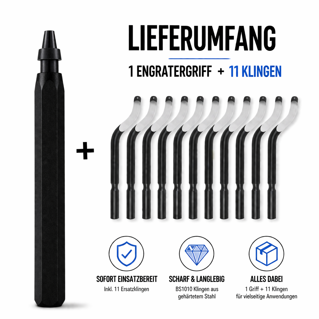 Entgratungswerkzeug Schwarz
