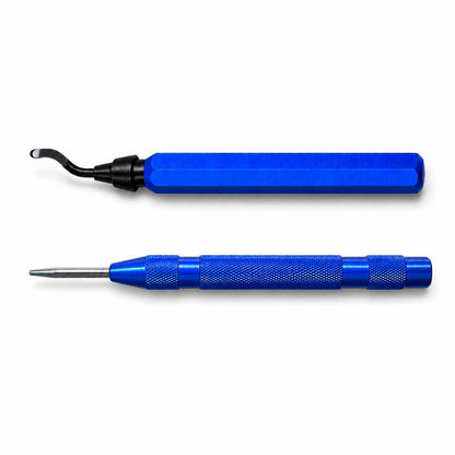 Entgrater & Ankörner Set – Blau